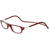 TBOC Reading Glasses Presbyopia Tired View &ndash; Bordeaux Frame Graduated +2.50 Diopters Men Women Adjustable Magnetic Folding Ma