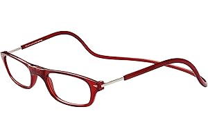 TBOC Lunettes de Lecture – Dioptrie +3.00 Monture Bourdeaux Femme Homme Unisexe Aimant Fermeture Ordinateur Travail Pliables Régables Magnetiques