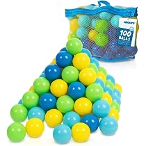 Lot De 100 Balles Océaniques Pour Piscine à Balles – Jouet Sensoriel Éducatif En PE – Enfants Dès 1 An – Couleurs Variées