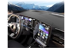 LUWU 4 Unidades Compatible con Renault Austral/Rafale/Espace 6 VI/Megane E-Tech Hybrid 2023 2024 2025 (Navegación 12 Pulgadas + Instrumento 12,3 Pulgadas) Protector de Pantalla Nano 6H Antiarañazos