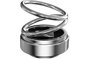 KALUOFAN Portable Kinetic Molecular Heater,Kauofan Kinetic Molecular Hheater,Kinetic Heater for Car,kinetic Heater for Ccar,Auto Rotating Solar Double Ring Heater,Car Aromatherapy Decoration(silbrig)