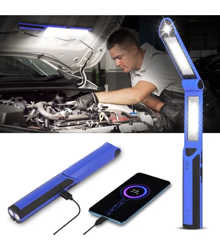 Lampe De Travail Magnétique Rechargeable LED 1500 Lm - Luminosité Et Température De Couleur Réglables - IP44