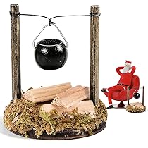 Wichtel Zubehör Set - Miniatur Möbel Für Puppenhaus 1:12 Mit Zelt & Lagerfeuer