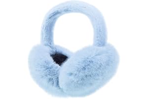 CHUANGLI Foldable Ear Muffs for Women Cold Weather Fluffy Earmuffs Winter Warm Headband Cute Slouchy Ear Warmers