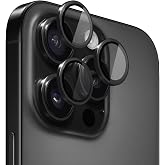 MADNOVA iPhone 15 Pro/15 Pro Max i&ccedil;in Kamera Koruyucu İphone Al&uuml;minyum Alaşım &Ccedil;er&ccedil;eveli Tempered Glass iPhone Kamera Lens Kor