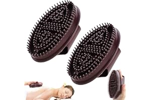 LAKPYN 2 Pièces Brosse Méridienne, Professional Meridian Brush Nettoyage Efficace et Massage Fin, Exfoliation, Hygiénique & Durable