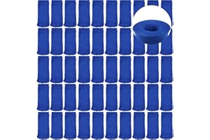SAVITA 50pcs Pool Skimmer Filter Socks，Blue Pool Socks for Skimmer Basket Inground and Above Ground，Filter Saver Pool Socks for Swimming Pool Leaves Impurities Fine Sand Debris And Other Sundries