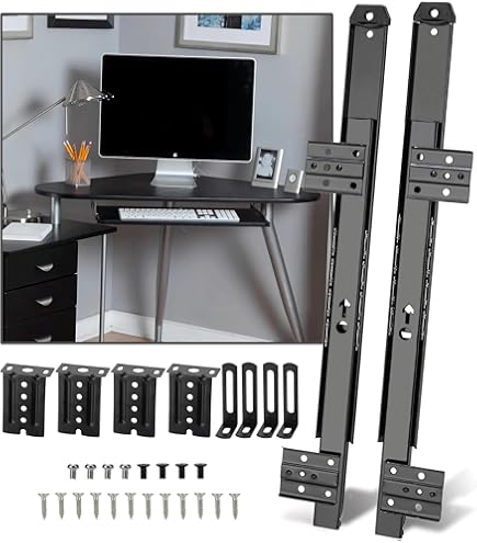 VIVO Klem en 12 inch railset voor doe-het-zelf aangepaste houten