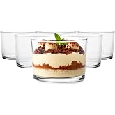 Glasmark KROSNO 1992 Dessert Bowls Glass Bowls for Ice Cream Salad Lids Set of 6 Pieces Salad Bowls Small Bowl 6 x 150 ml