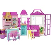 Barbie'nin Restoranı Oyun Seti, 30'dan Fazla Par&ccedil;ası ve 6 Farklı Oyun Alanı İle, 3-7 Yaş Arası Kızlar İ&ccedil;in GXY72, &Ccedil;ok Renkli