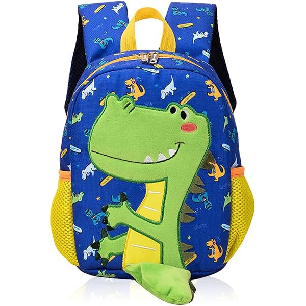 Kinderrucksack Dinosaurier – Wasserabweisend, 25x11x31 Cm, Mit Mehreren Fächern Für Kindergarten & Vorschule