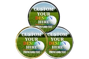 ZENTEE Personliga golfbollmarkörer hattklämma, anpassade magnetiska bollmarkörer, golftillbehör, present till golfare
