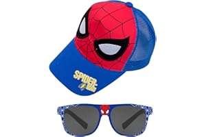 MARYPATY Gorra Niño Niña 2 3 4 6 Años, Gorra de Béisbol Ajustable Verano Diseño de Cartoon Transpirable Unisex con Gafas de Sol Hombre Mujer para Eexterior Chill out