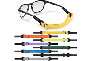 XIANGLONGY 8 Pezzi Elastico per Occhiali, Elastico Regolabile per Occhiali Bambini, Antiscivolo, per lo Sport di Bambini e Bambine (8 Colori)