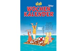 Uli Stein Wochenkalender 2025: Taschenkalender mit Spiralbindung und Gummiband: Idealer Planer für unterwegs (Uli Stein Kalender 2025)