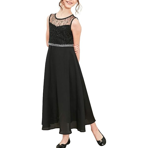 ranrann Ceremoniejurk voor meisjes, kinderen, chiffon, bruiloftsjurk, bruidsmeisje, prinses, avond, elegant, party, verjaardag, Marineblauw, 4 jaar