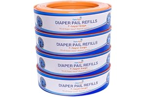 ChoiceRefill Compatible with Diaper Genie Pails 4-Pack 1080 count