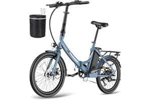 ‎FAFREES Fafrees E-Bike Klapprad 20 Zoll, Elektrofahrrad City E-Bike faltrad 36V 16.75Ah, E Bike Herren Damen 250W 25km/h, Reichweite bis zu 65-130 km, F20 Light