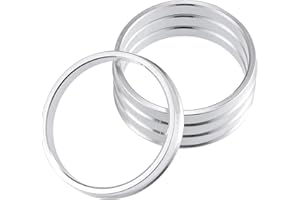 X AUTOHAUX 4pcs OD 74.1mm to ID 65.1mm Aluminum Alloy Car Auto Hub Centric Ring