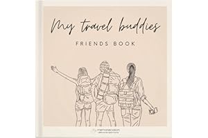 ‎MEMORIECATION memoriecation® Reise Freundebuch für Erwachsene - Dein hochwertiges Freundebuch für Reisen mit Travel Challenges - Das perfekte Reise Geschenk für Weltenbummler - Freundschaftsbuch mit Hardcover