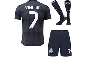 RAWDEM Madrid Kids Home 2025/2026#7 Vini Jr. Edition Home Football Jersey Shorts Socks Gift Set Youth Sizes