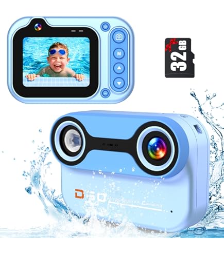Fotocamera Subacquea Aomdom 2.7K 48MP - Doppio Schermo Per Bambini, Impermeabile 3 Metri - Foto 4