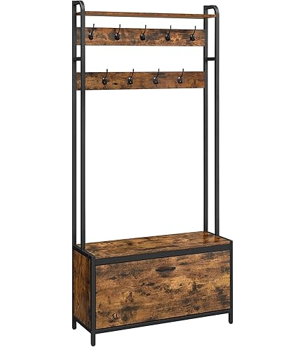 70cm Wide Entryway Shoe Bench,Entryway Bench With Shoe Rack,Hall