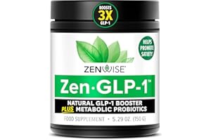 ZENWISE HEALTH ZenGLP-1™ Natural GLP-1 Booster + Metabolic Probiotics to Help Control Hunger & Cravings, Support Digestive Health, Regularity & Bloating Relief, 15-Day Serving
