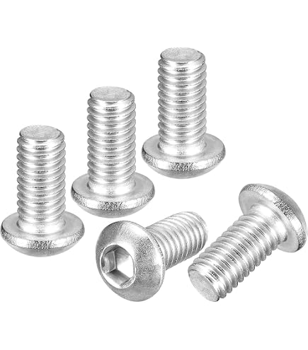 METALLIXITY 25-Pack M4-0.7 X 10mm Socket Head Cap Screws – 304 Stainless Steel, Allen Hex Drive, Coarse Thread, Knurled Head For Grip