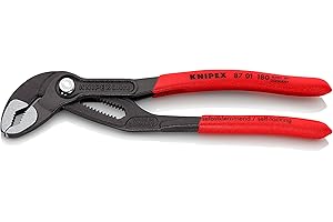Knipex Cobra® Tenaza para bombas de agua gris atramentado, recubiertos de plástico antideslizante 180 mm 87 01 180