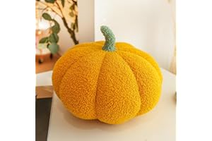 Capgoost Cuscino a forma di zucca,decorazione 3D,20 cm,cuscino decorativo a zucca,per autunno Pumpkin Pillow zucca,decorazione per la casa,cuscino zucca,cuscino per Halloween,zucca,cuscino zucca