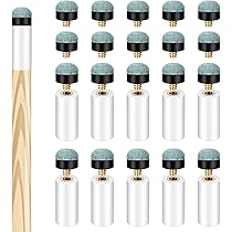 10er Set Billard Queue-Spitzen Mit Clips - 12mm Ersatzspitzen Für Pool Queues