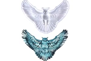 KUNYEAH 3D Owl Silicone Mold Animal Resin Mold Large Animal Statue Making Epoxy Mould DIY Craft Casting Mold for Gift Home Office Wall Hanging Decor