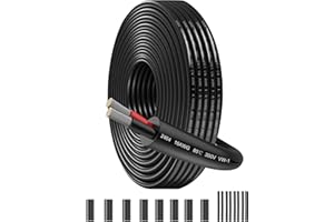 SCHDRA Cavo Prolunga 16AWG 2x1.5mm² 8Metri UL2464 - Doppio Conduttore in Rame Stagnato Senza Ossigeno per Luci LED Auto, Fari Posteriore, Barche e Applicazioni 12V/24V con Certificazione 300V