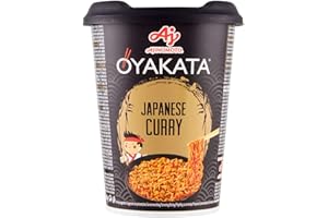 AJINOMOTO OYAKATA Instant-Nudelbecher Curry 90 g I Würzige japanische Curry-Soße mit Chili I Fertigmahlzeit in 3 Minuten I Ideal für unterwegs & Zuhause I Authentische japanische Ramen-Nudeln
