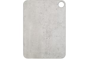 Arcos Tablas - Tabla de Cocina Antibacterial para Cortar - Resistente al Lavavajillas, No Daña Cuchillos, Ecológica, 37.7 x 27.7 cm, Fibra de Celulosa y Resina, Blanco