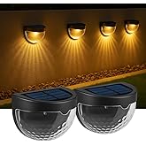Gesto Solar Outdoor Lights - LED Fence & Deck Lights | Waterproof Solar Lights for Garden, Patio,Pathway,Wall,Stair & Yard De