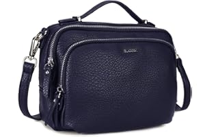 Gladdon Borse a tracolla da donna, piccole borse a tracolla con tasche multiple, pelle PU, cerniera, borsa a tracolla alla moda con tracolla regolabile e rimovibile, piccola