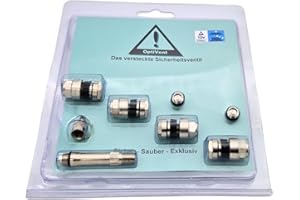 NAAA 1x Set OptiVent versteckte unsichtbare Ventile 8,3mm Metallventil OZ BBS TÜV geprüft