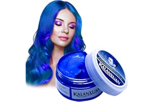 MEIEGOU Hair Color Wax, Temporary Hair Dye, Blue, Wash In Wash Out for Men, Women, Party or Cosplay
