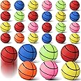 KASTWAVE Bouncy Balls, 30 Pcs Basketball Bouncing Ball Mini Bouncy Balls, Assorted Colorful Bouncy Balls Bulk Mixed Pattern, High Bouncing Balls for Kids Party Favors, Prizes, Birthdays Gift