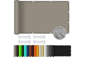 GOUBO Toldo Vela De Sombra 2 x 2.5 m Impermeable Vela de Sombra Protección Rayos UV para Patio, Exteriores, Jardín, Caqui