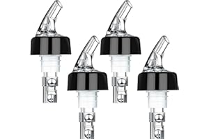 LONIMIA 4 Stück 2 cl Dosier Flaschenausgießer, Dosierhilfe Bottle, Pourers Dispenser, Bar Portionierer, Pour Spouts Shot, Spirituosen dosierhilfe, Dosierhilfe Ausgiesser Für Wein, Schnaps, Cocktails