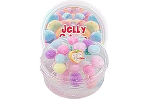 OKAYBEE Rainbow Pom-poms Slime, Clear Slime per bambini, regalo per feste per ragazze e ragazzi di età compresa tra 8 e 12 anni, giocattolo sensoriale, regalo di Natale e di Hallowmas