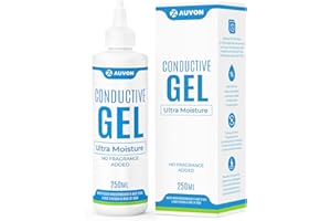 ‎AUVON AUVON Elektroden Kontakt-Gel 250ml für TENS- und EMS-Geräte, Elektrodengel Verbessert Leitfähigkeit, Geruchsneutral mit optimaler Feuchtigkeit, hautfreundlich & wasserbasiert für sichere Anwendung