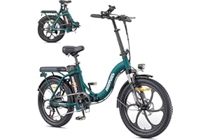 HILLMILES MTB HillMiles MilePort 1 adulto bicicletta elettrica, 36V 13AH batteria rimovibile 250w motore con 20 '*3.0' Fat Tire pieghevole bici elettrica, velocità 25KM/H gamma fino a 100KM città pendolare