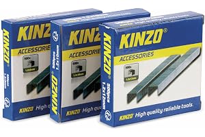 Kinzo - 3 lådor med 500 häftklamrar 8–12 mm (1 500 i totalt)