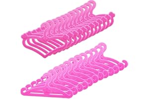 Fat-catz-copy-catz 10x Pink Hangers Made for 11" Size Girl Princess Dolls' Clothes Accessories Outfits Wardrobe