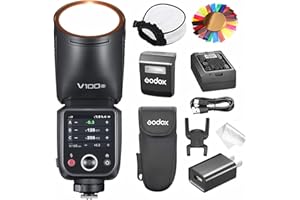GODOX V100 S Kamera Blitz, V100S 100W Touchscreen Blitzgeräte, TTL HSS 1/8000s Speedlite, Kompatibel mit Kompaktkamera Sony Alpha A9 III, a7 III, a7C II, a7 IV, a7C, a7 RV, a7/a7S III a6700 a6400