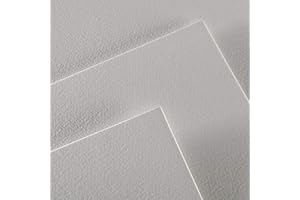 Montval Papier aquarelle à grain fin 300 g, Canson 50 x 65 cm, 6 + 4